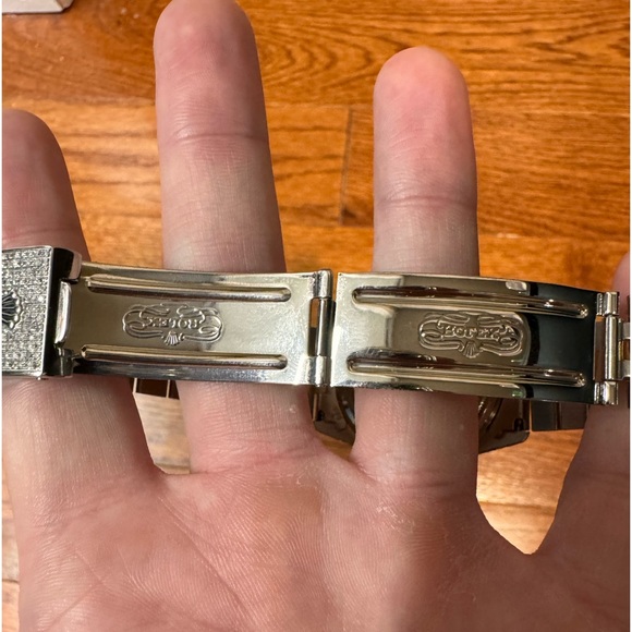 SOLD!! Rolex 18K Datejust Oyster Perpetual Black Dial 36mm Watch Two Tone VS1 - Picture 4 of 14